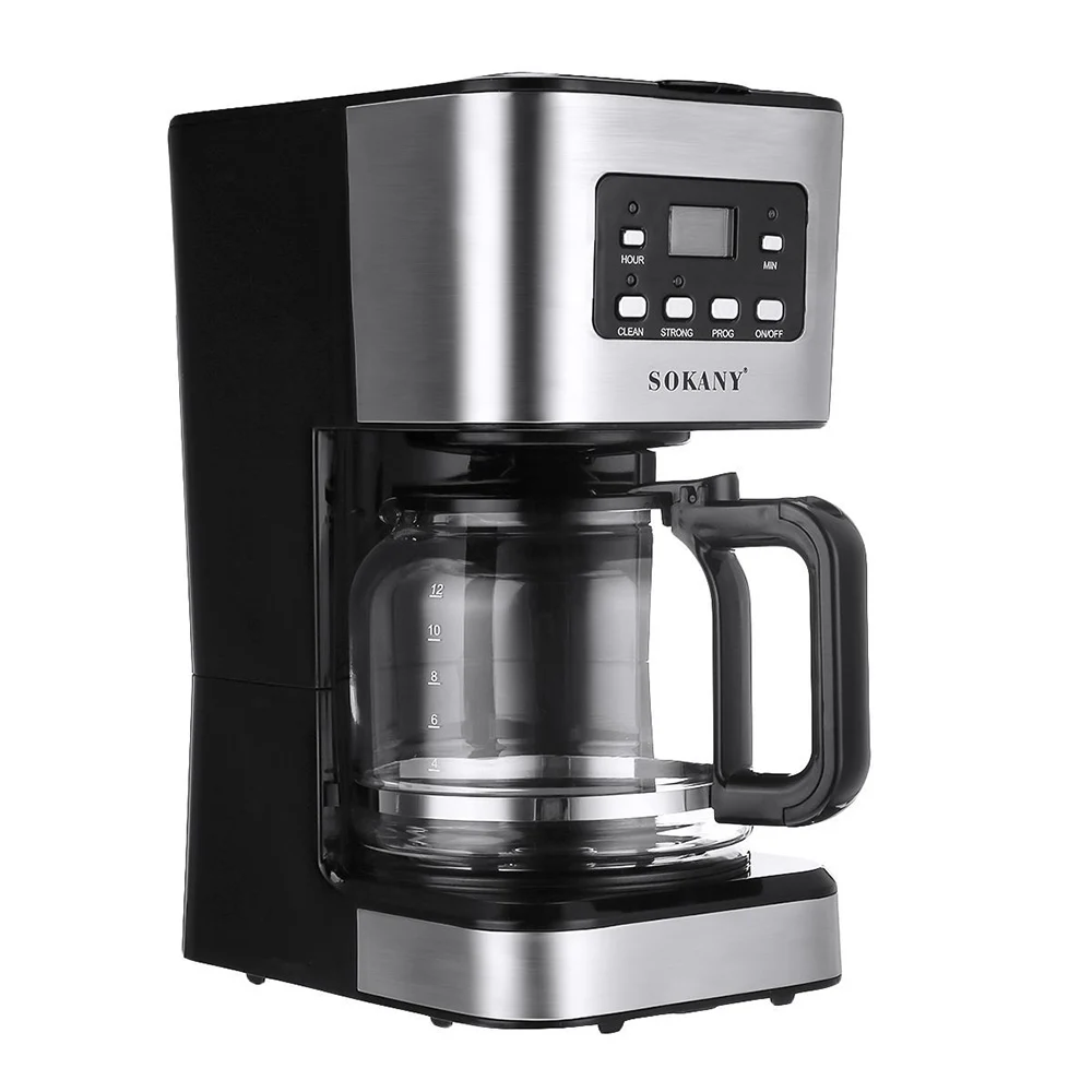 SK 950W Electric Coffee Maker, Semi-automatic Small Milk Jug, Moka Jug, Anti-drip and Perfect for Home or Office