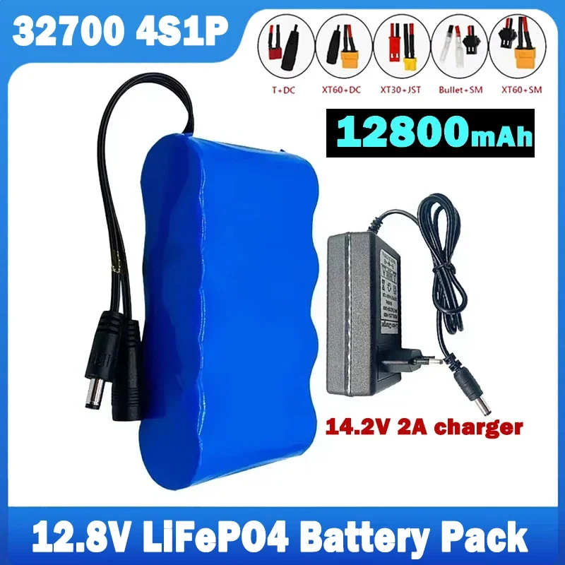 32700 LiFePO4 Battery Pack 4S1P 12.8V Lithium Iron Phosphate Battery 40A Electric Boat Balance 12V Uninterruptible Power Supply