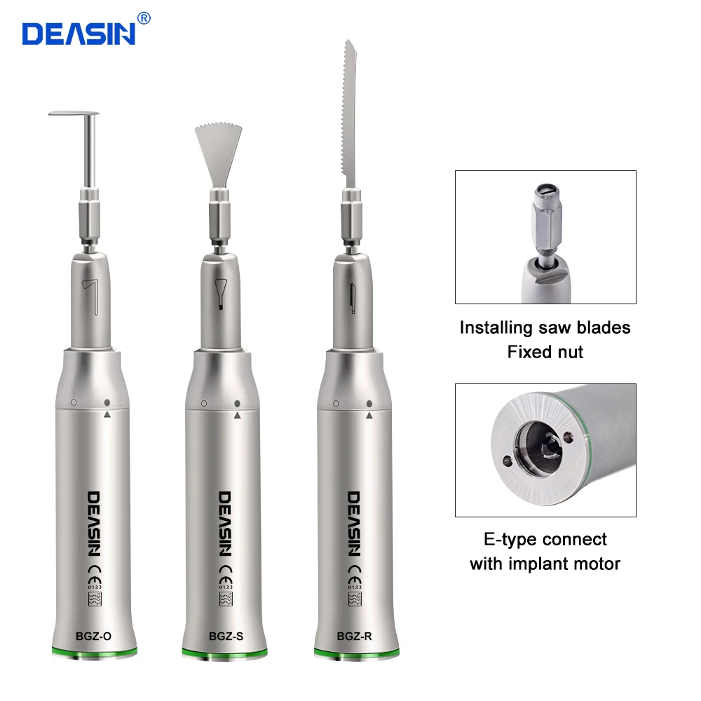 

Dental Micro 1:1/4:1 Surgical 3°/17° Saw Surgical Straight Low Speed Handpiece Oscillating Reciprocating