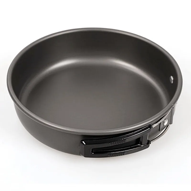 Outdoor Folding Nonstick Flat Frying Pan 18cm 20cm 22cm Camping Pan