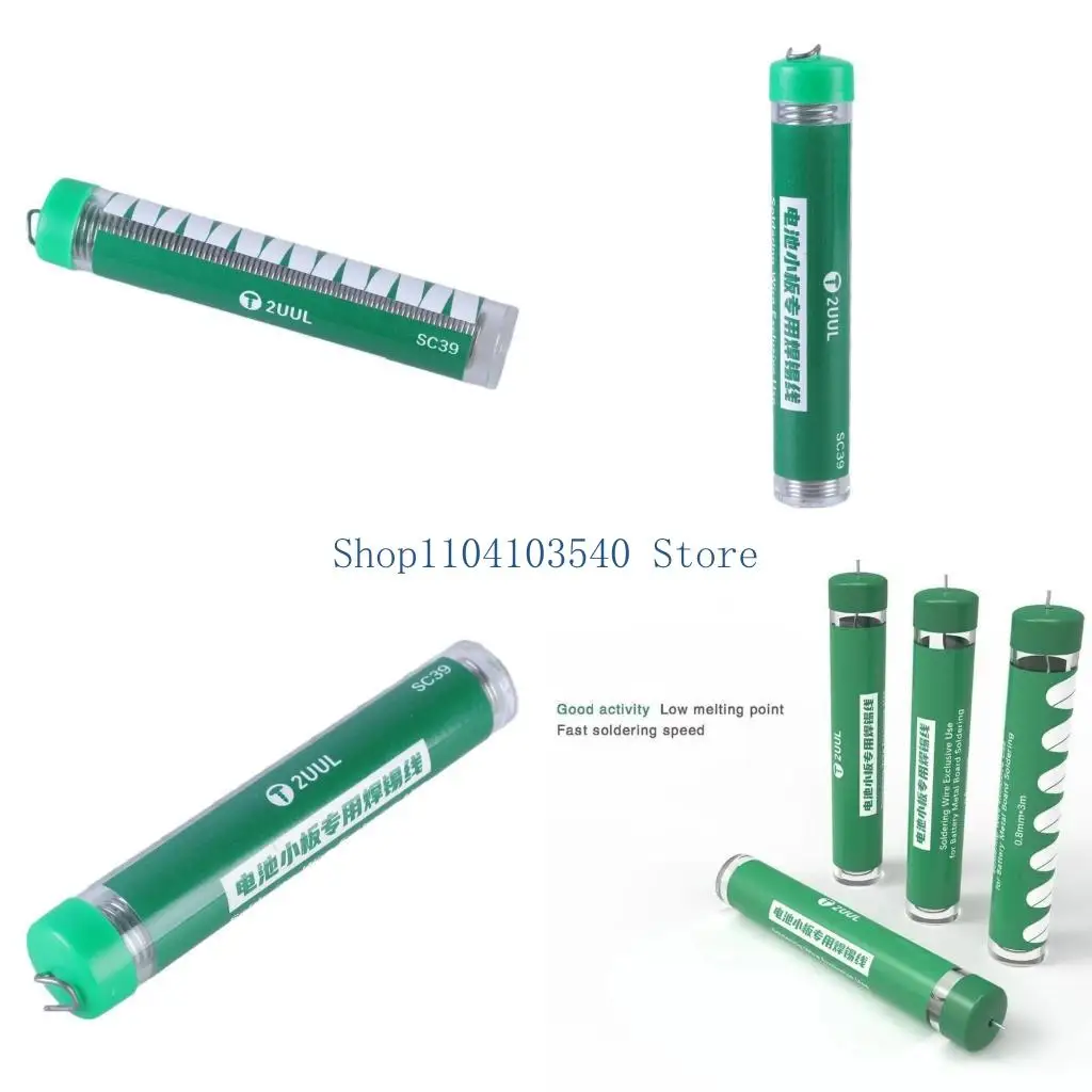 

02DC 300cm 0.8mm Soldering Wire Exclusive Use for Phone Battery Metal Board Soldering Repair Tool Not Spots Welder Required