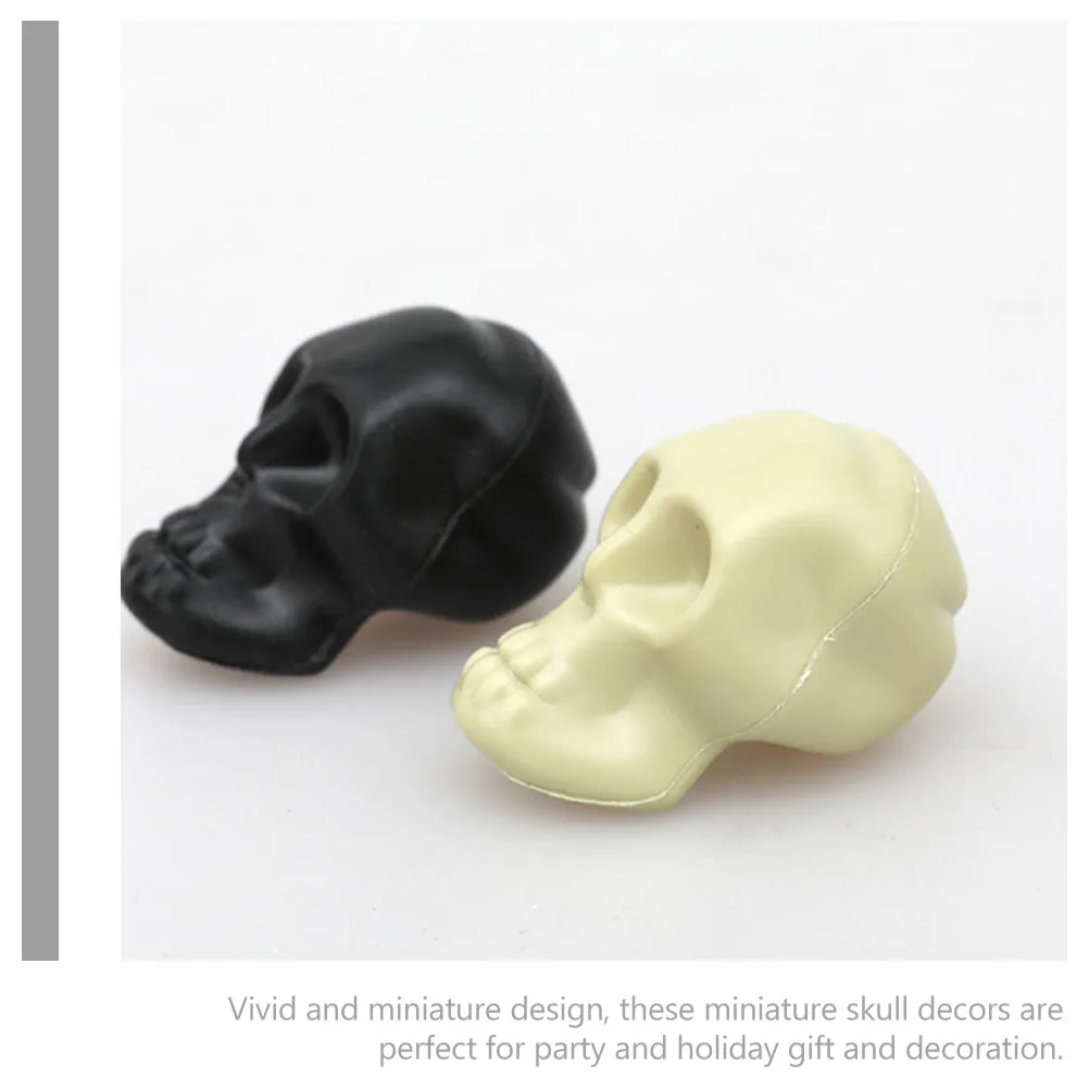 

30pcs Mini Skull Decor Halloween Head Ornament Party Accessories Haunted House Decoration Small Bone Crafts Unique