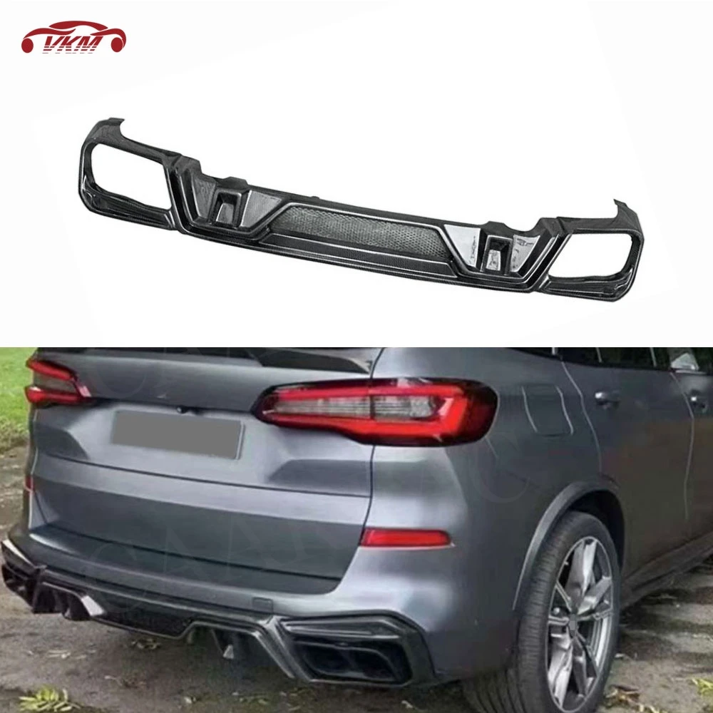

Dry Carbon Fiber Car Rear Bumper Diffuser for BMW X5 G05 2019-2024 Rear Splitters Rear Lip Splitter L Style Body Kits FRP