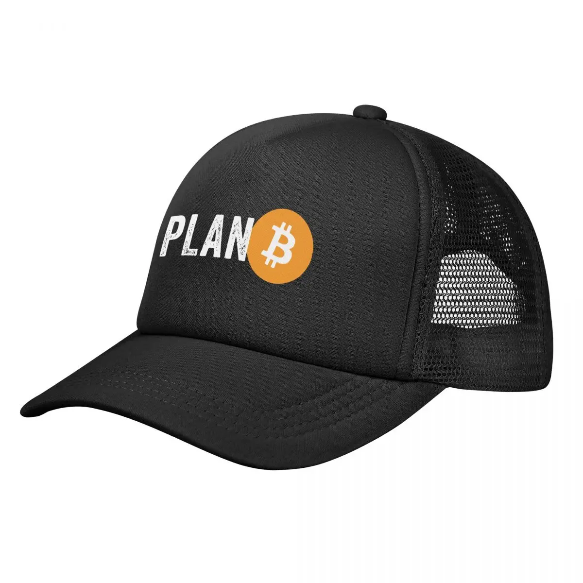 Unisex Plan B Bitcoin Trucker Caps Outdoor Mesh Baseball Cap Snapback Caps Hats Trucker Worker Cap Adjustable Sun Caps Summer