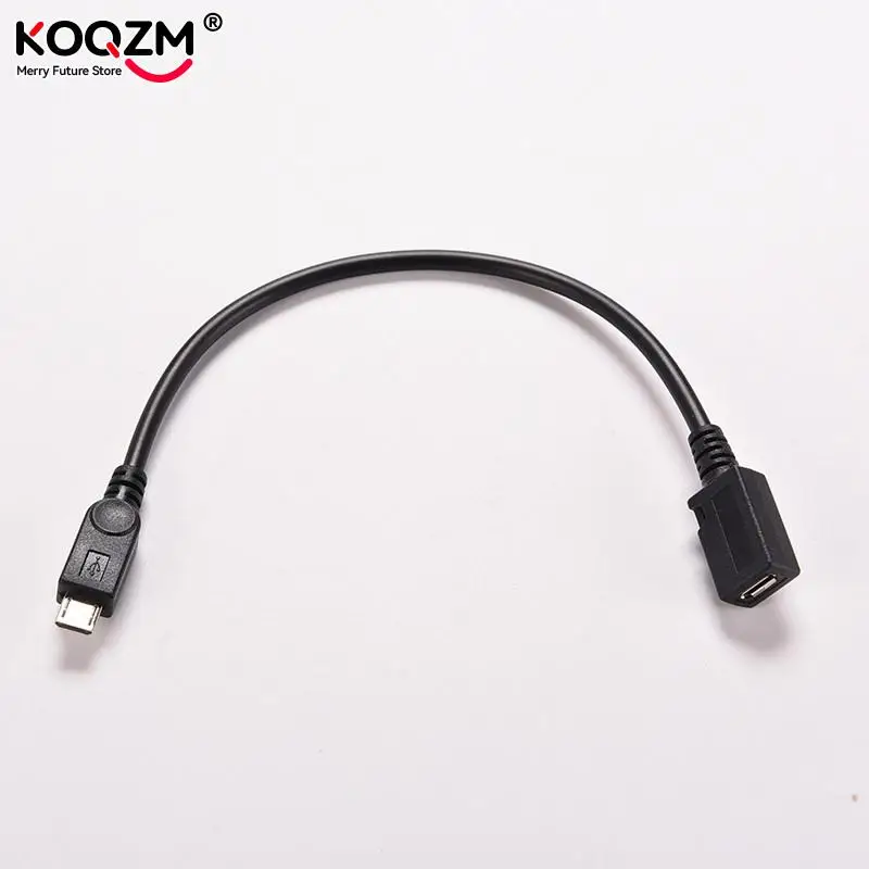 0.15M 15cm Micro USB Female To Micro USB Male Connector Adapter Data Transfer Cable For Phones MP3 MP4 Charging Extension Cord