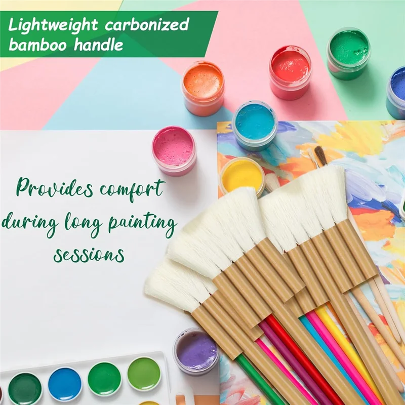 

3 Piece Watercolor Watercolor Brush Set 1 3 5 Watercolor Brush Set For Painting, Bamboo Handle Paint