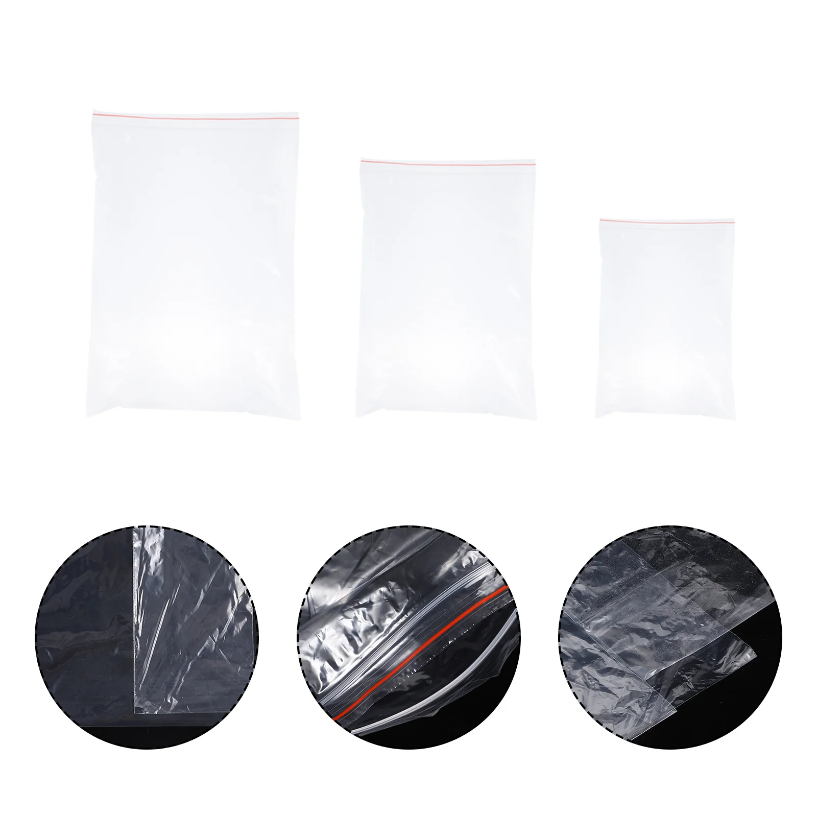 

300 Pcs Card Holders Clear Tag Pocket for Label Sleeve Transparent Pockets Self Sealing Protector Sleeves Business