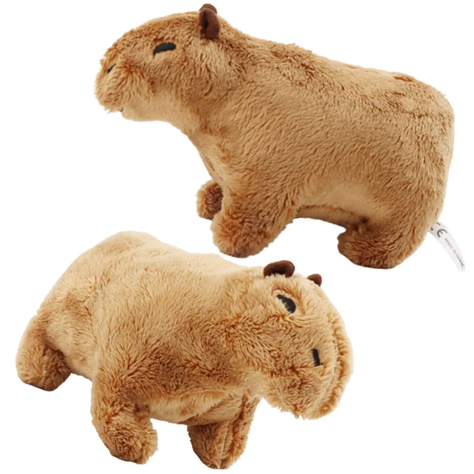 18cm Simulation Capybara Plush Toy Simulated Pets Fluffy Wonderfuls Doll Soft Stuffed Animal Toy Childrens gifts