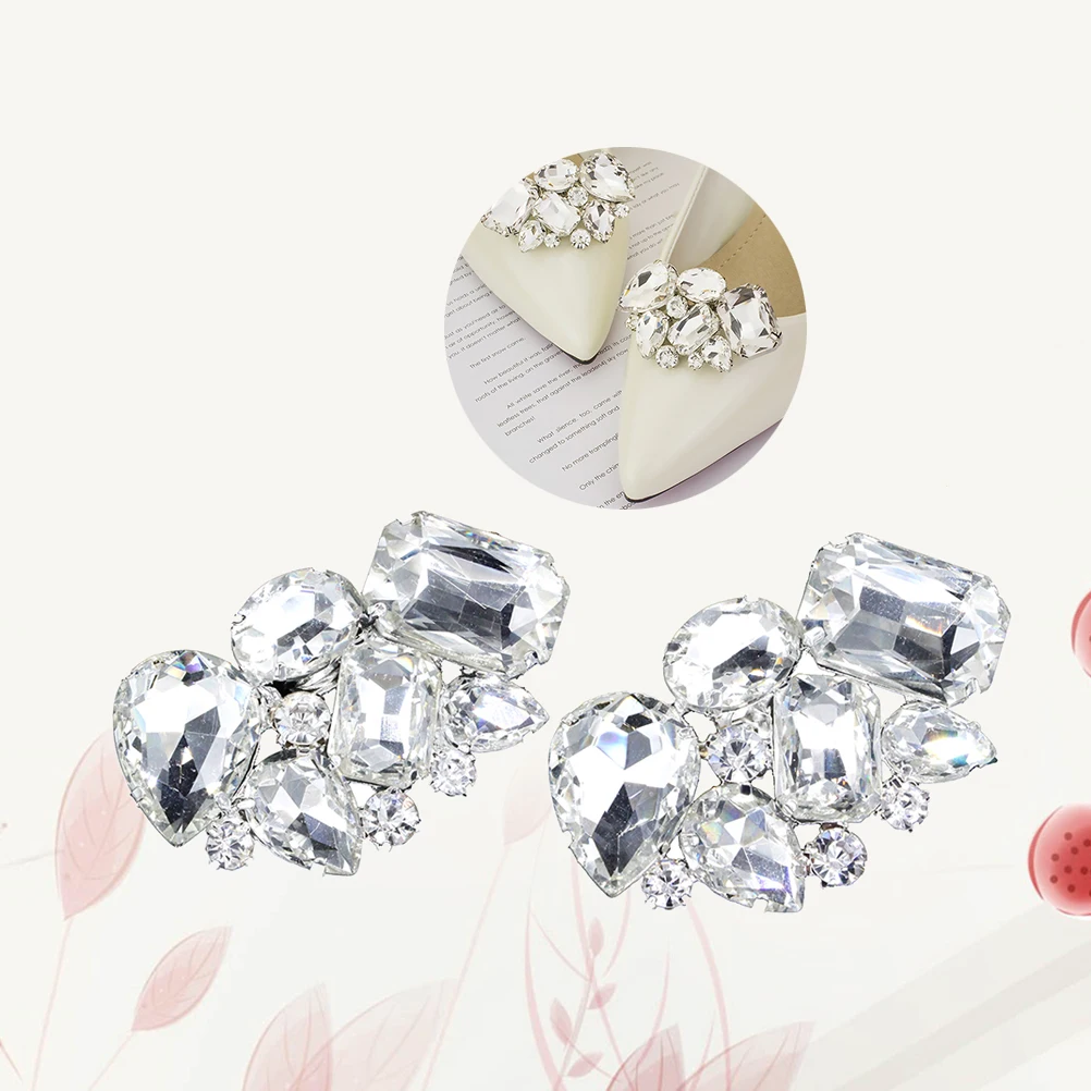 

Wedding Shoes Accessories Rhinestone Crystal Clips Buckle DIY Decor Clutch Hat Flats Boots Sandals Pumps Heels Brooch Shoe Shelf