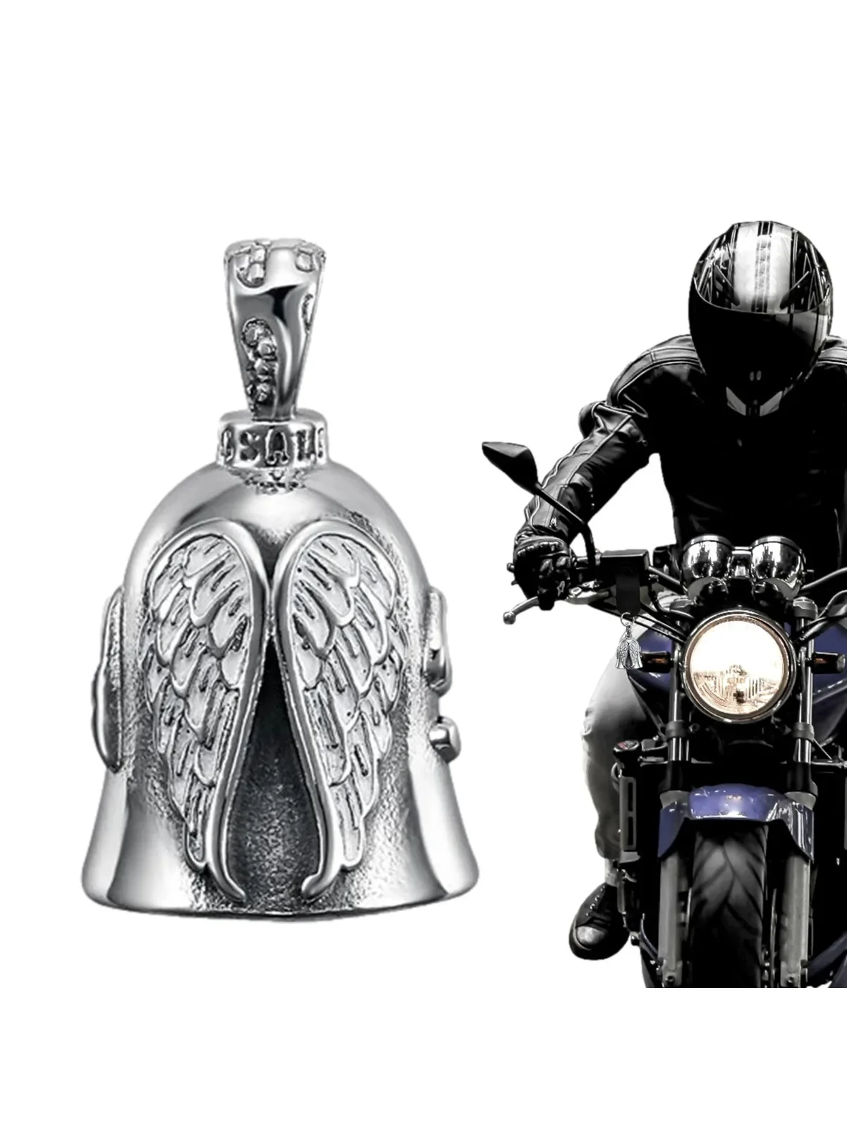 AliExpress NONE Retro Riding Bell Angel Guardian Motorcycle Biker Bell Portable Bicycle Accessories Gift