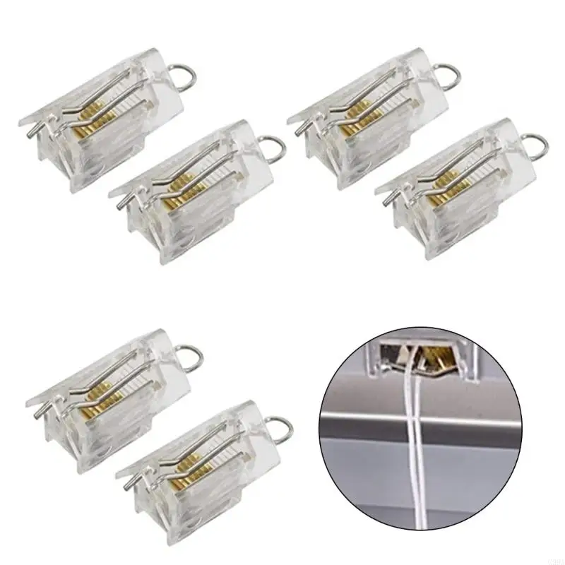 G99A 6Pcs Blind Wire Lock Roller Shade Curtain Cord Lock Mechanism Replacement Accessories for Various Window Blind Decors