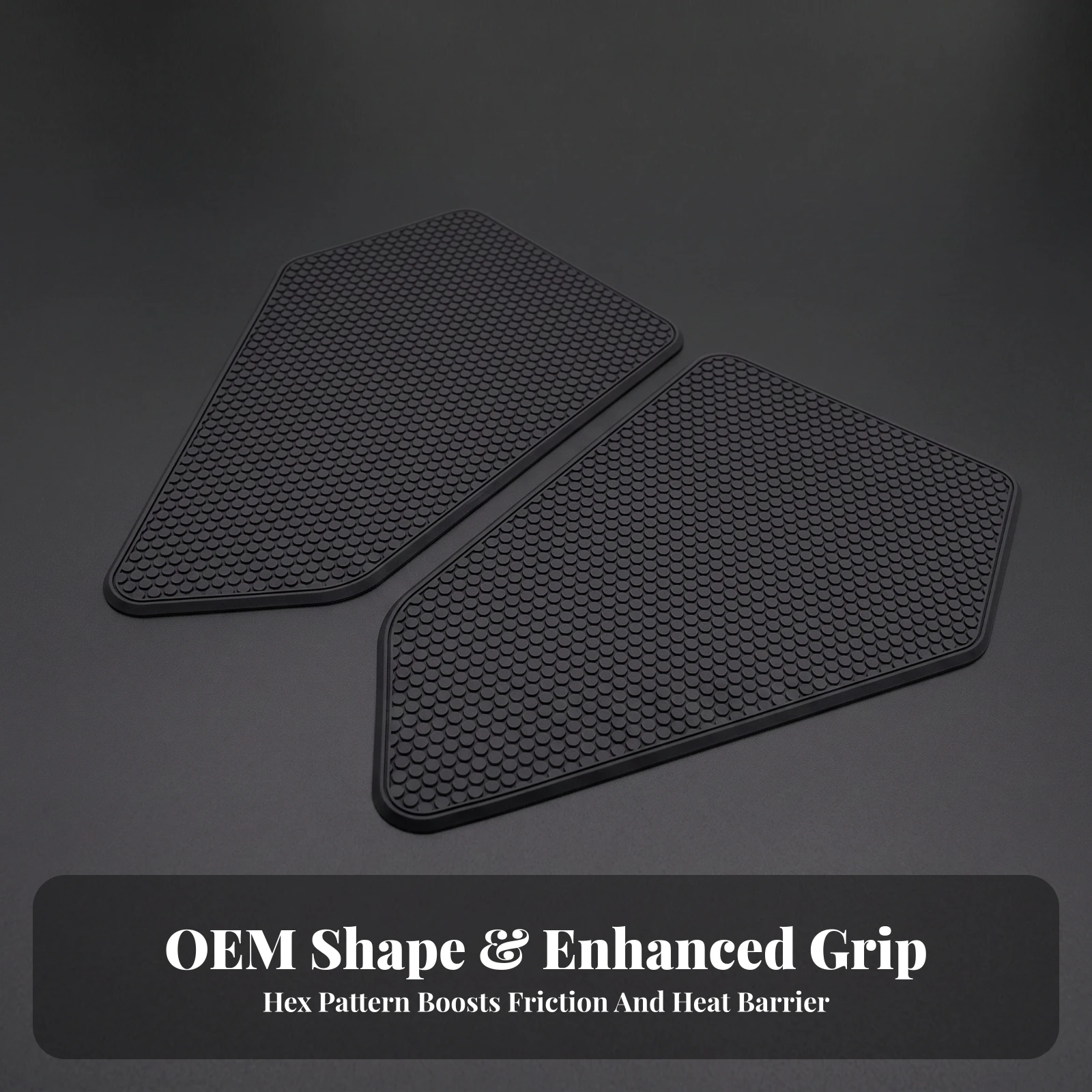 2 Pieces Fuel Tank Side Pad Shielding Motorcycle Fuel Tank Knee Pad Slim Long-Lasting for Adventure Riders, Touring