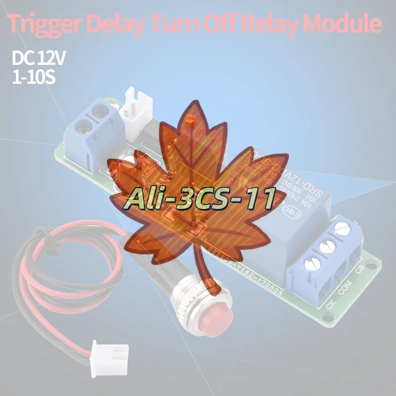

DC 12V Adjustable Timer Delay Turn OFF Module Timing Relay Time Switch 1~10sec Delay Off Switch Module