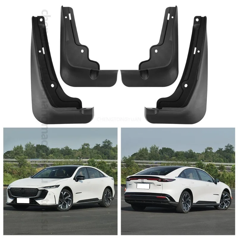 DPB Mudguards For Mazda EZ-6 6E 2024 Fenders ABS Black Car Accessories 4pcs Front Rear Wheels For Protection Block Mud Sediment