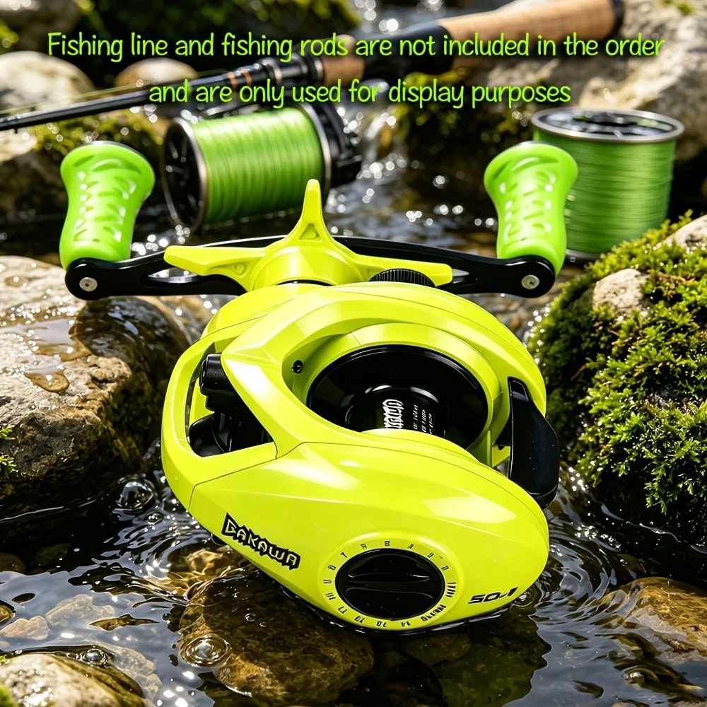 Carrete Baitcasting BAKAWA – Bobina metálica 5+1BB relación 7.2:1 - imagen 3