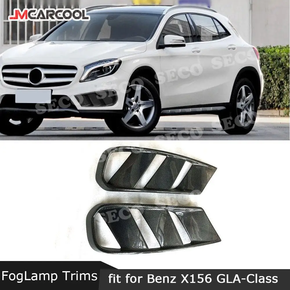 

Carbon Fiber Front Bumper Air Vent Cover Fog lamp FRP Mesh Grill Frame for Benz GLA Class X156 GLA 200 GLA260 GLA45 2014 - 2016
