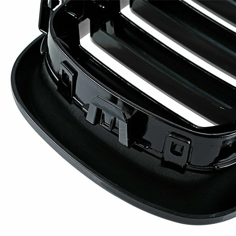 

Glossy Black Front Bumper Kidney Racing Grille Car Double Slat Grill For BMW F15 F16 X5 X6 F85 F86 2014-2018