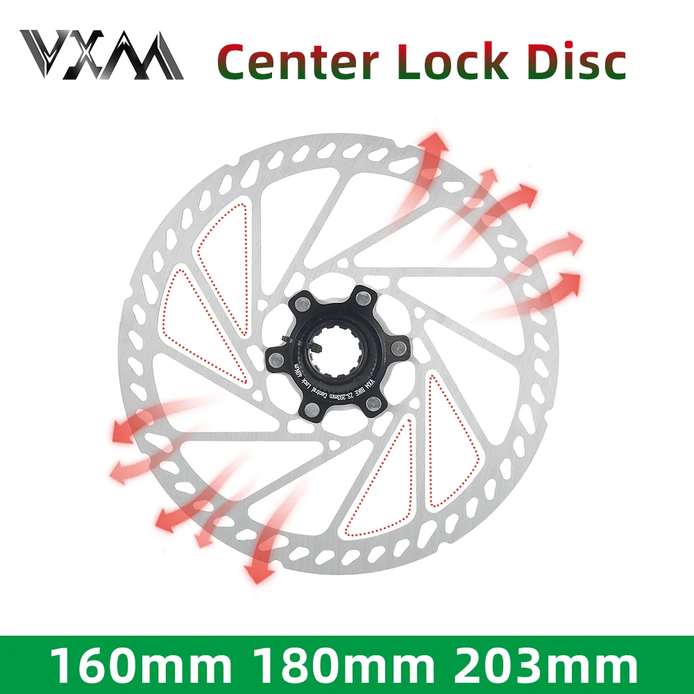 

Тормозной ротор VXM для велосипеда, центральный замок, диск 160 мм, 180 мм, 203 мм, высокопрочная сталь 1,7 мм для горного и шоссейного велосипеда