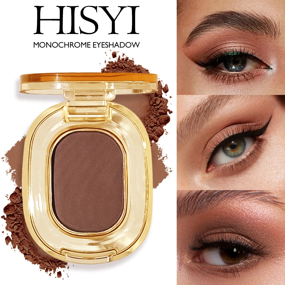 ظلال عيون فردية غير لامعة - بني لتفتيح العين وإخفاء الوجه، مقاومة للماء تدوم طويلاً، سهلة المزيج متعددة المظهر، عيد الميلاد والشتاء