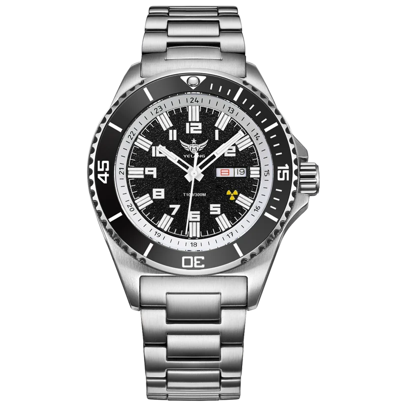YELANG ساعة عسكرية للرجال 44 مللي متر غواص ساعة يد ميكانيكية أوتوماتيكية أنابيب مضيئة الياقوت 30ATM مقاوم للماء ميوتا 8205