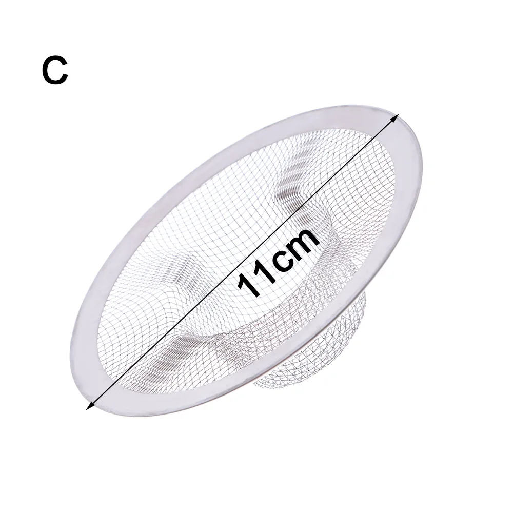 1Pcs Duurzaam Mesh Gootsteenzeefje Afvoer Gootsteen Filter Plastic Siliconen Keuken Voedsel Rijst Sink Stopper Badkuip Haar Vergiet Zeef