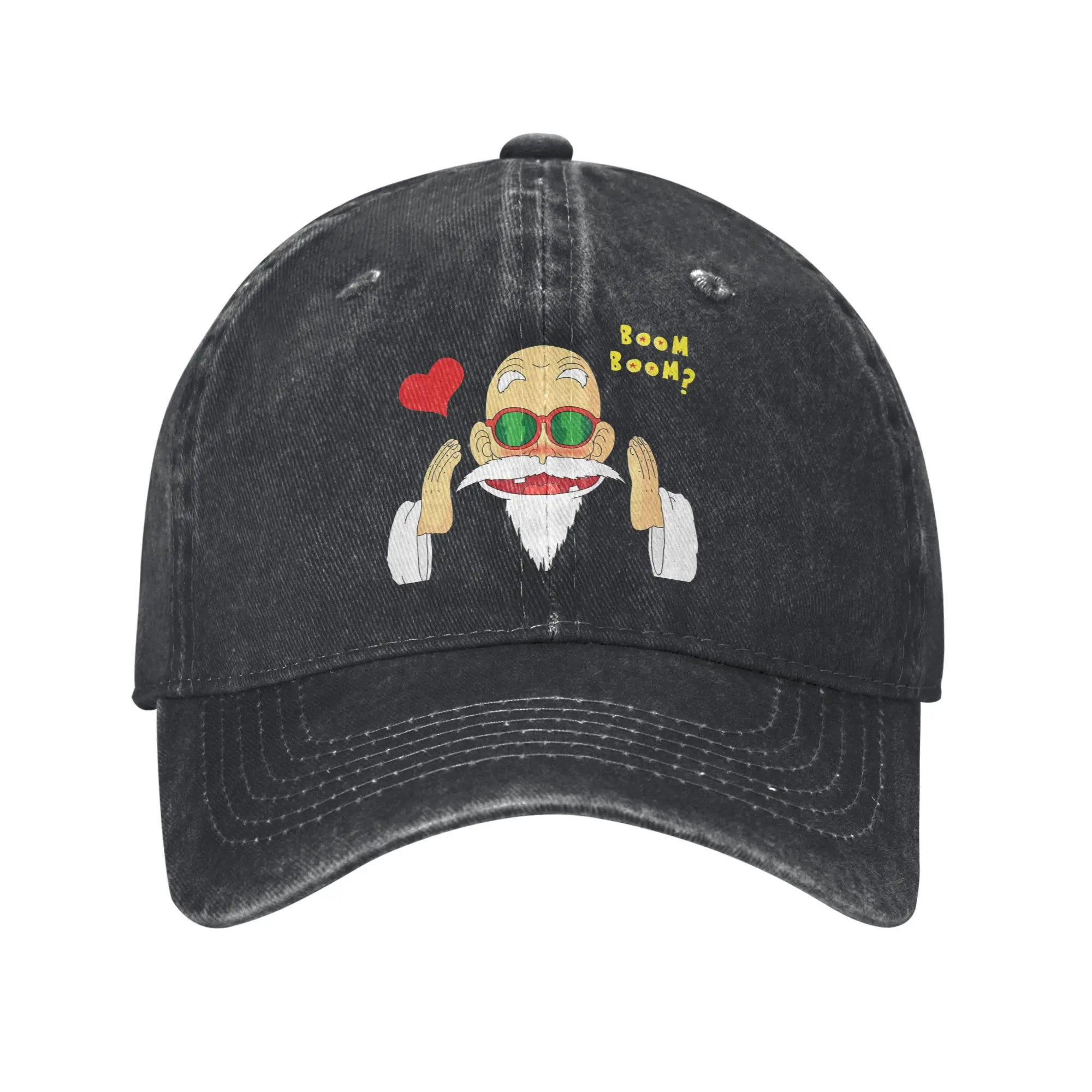 BOOM BOOM  DragonBall Master Roshi Print Cap Men Women Cotton dragon ball Trucker Hat Lerisure Headwear Baseball Cap Adjustable