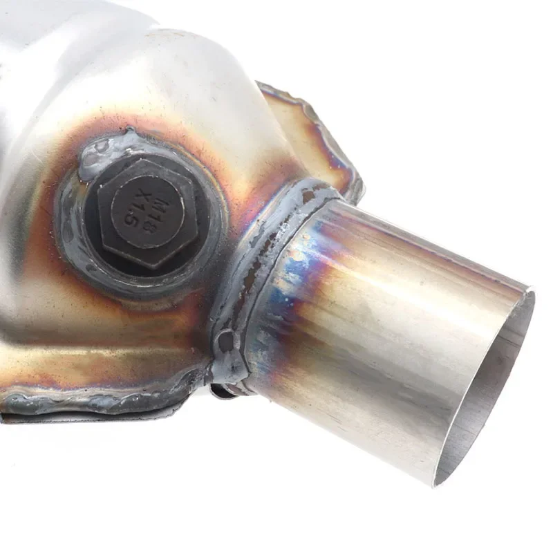 2inch EURO 1 Universal Catalytic Converter High Flow Stainless  Inlet Outlet High Flow With 400 Cells Ceramic Catalyst