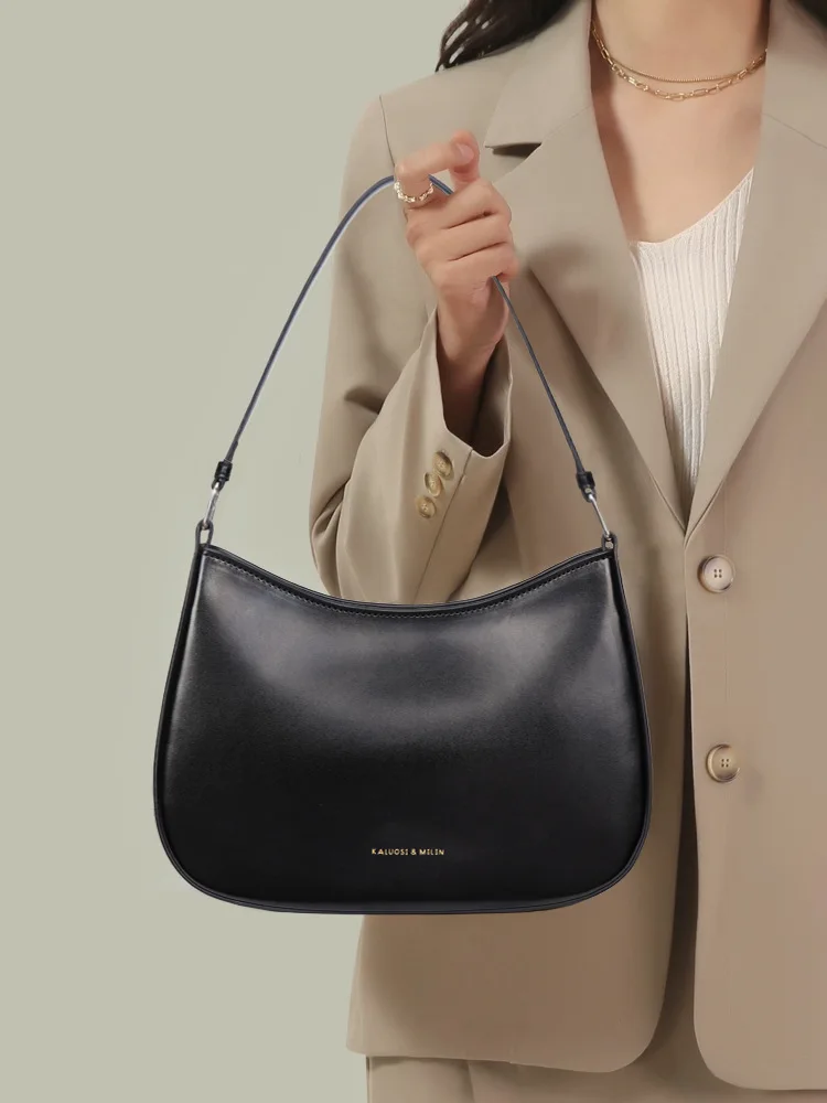 PU Leather Women Half Moon Bag High Quality Underarm Shoulder Bag Handbag Ladies Luxury Hobos Bag For Shipping Commuting