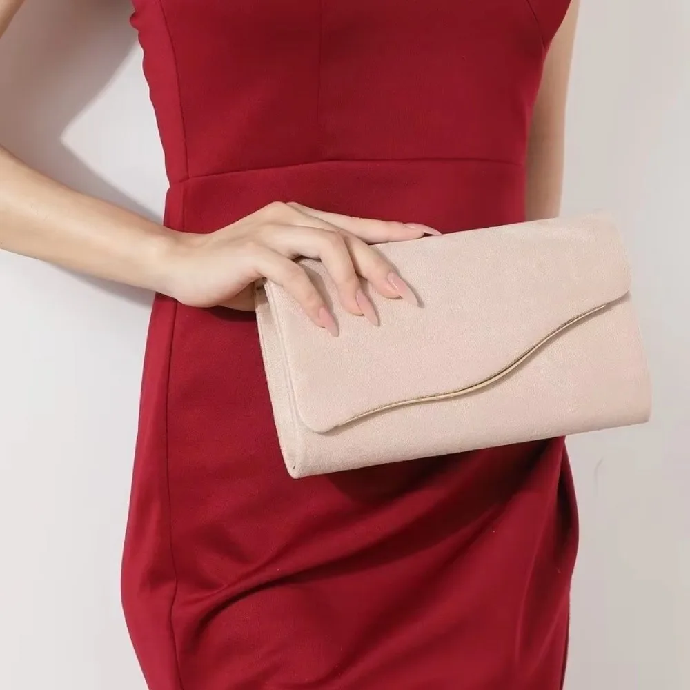 

Glitter Women Evening Bags Faux Suede with Shoulder Chain Messenger Purse Single Shoulder Bag Lady Party Dress Handbag