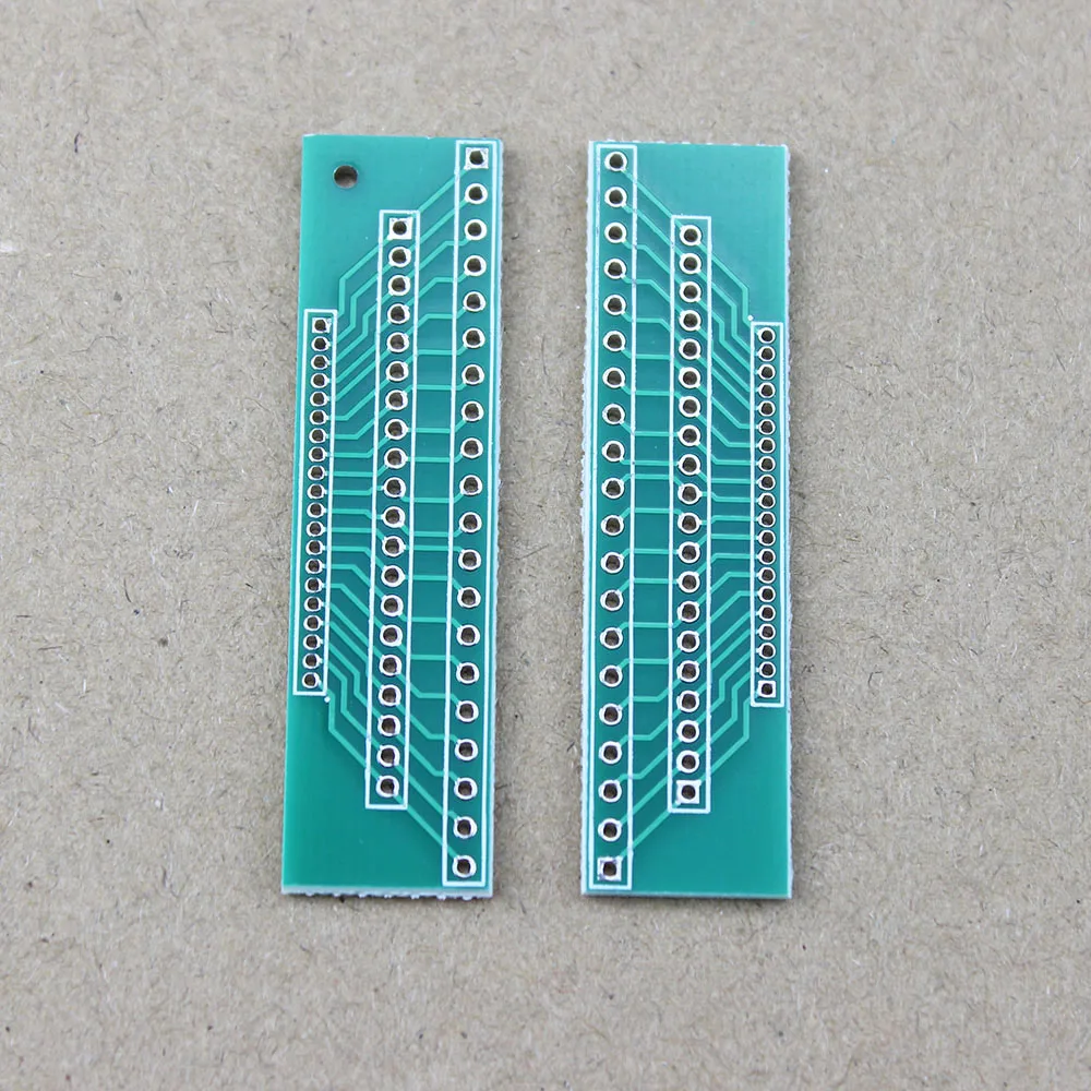 1Pce 1.27mm To 2.0mm To 2.54mm Pitch Transfer Plate Converter Single Row 20Pin PCB PCI Adapter Board WP-031