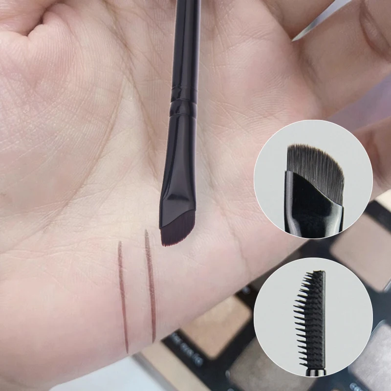 Brosse à sourcils en Silicone, lame Eyeliner, Angle fin, Oblique, sous les yeux, brosse de détail précise, outil de maquillage et de beauté