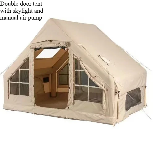 Thickened Oxford Cloth Large Inflatable Tent for Outdoor Camping, Ultra-Quick Setup 4 Season Fishing Shelter for Garden Patio