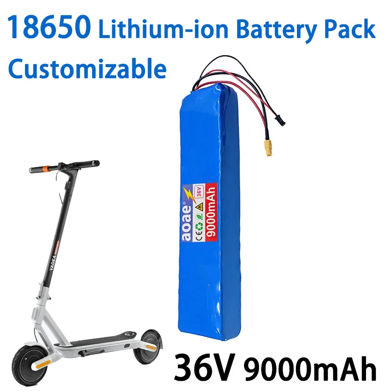 36V 18650 9000mAh Battery Pack Electric Scooter Battery Replacement Battery 10S3P Long Term Quality Assurance Express Logistics
