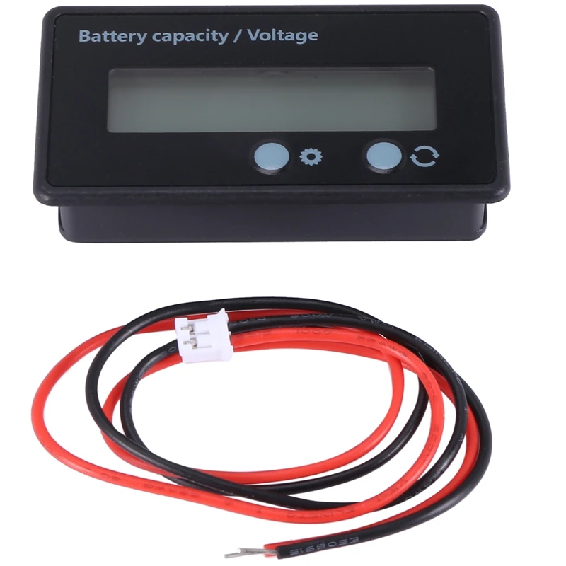 LCD Battery Capacity Gauge Meter 12V/24V/36V/48V Lead Acid Battery Status Indicator,Lithium Battery Capacity Tester