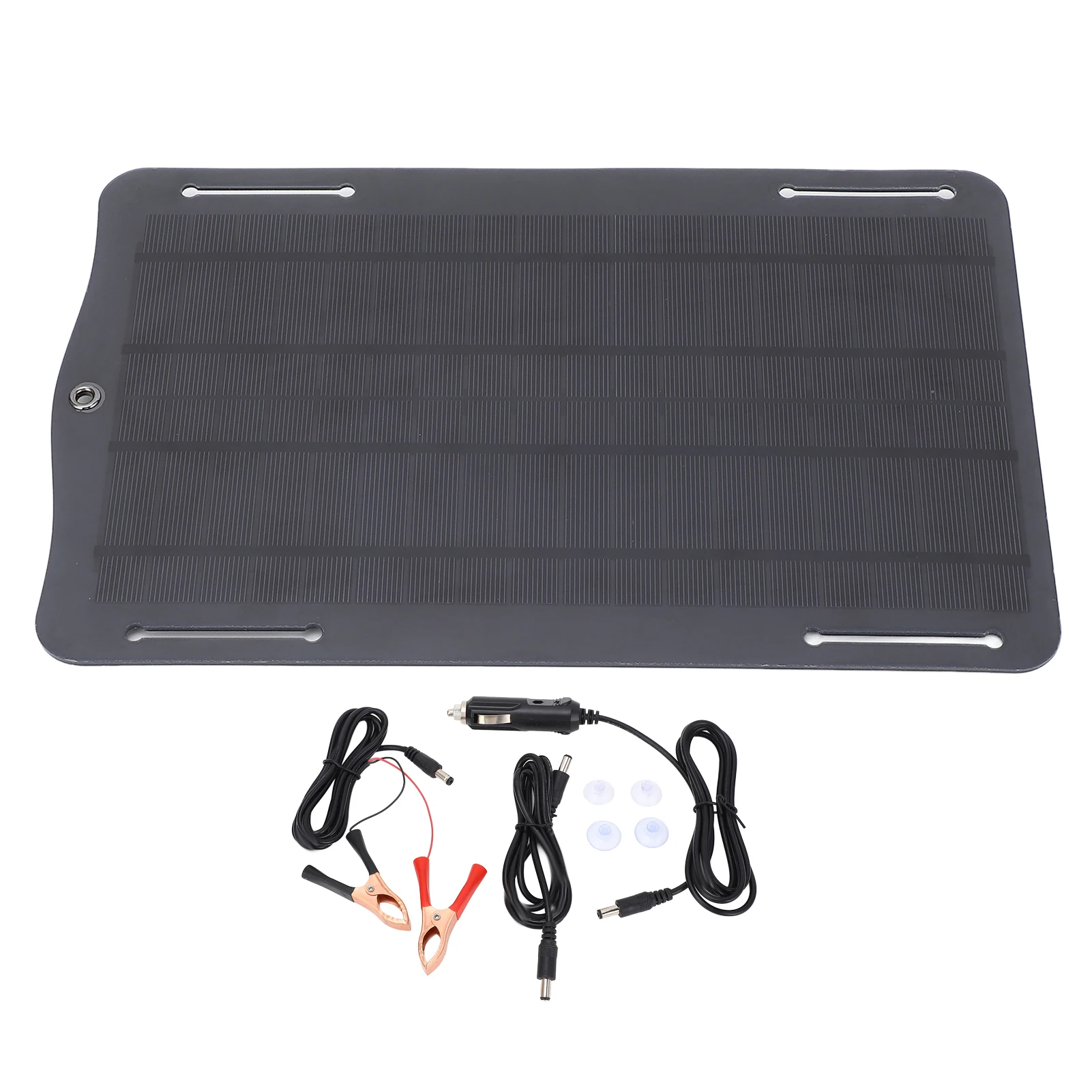 

18V 10W Portable Solar Panel Charger Monocrystalline Silicon for 12V-18V Battery Car Motorcycle Tractor Boat