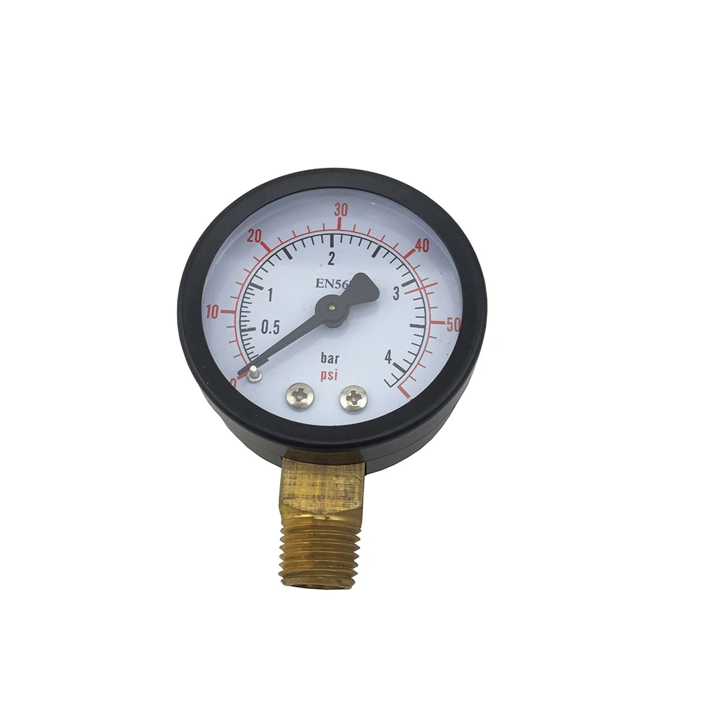 

Co2 Regulator Gauge Replacement 0-60psi 0-3000psi Pressure 1/4"NPT Thread for Homebrew Beer Keg Regulator