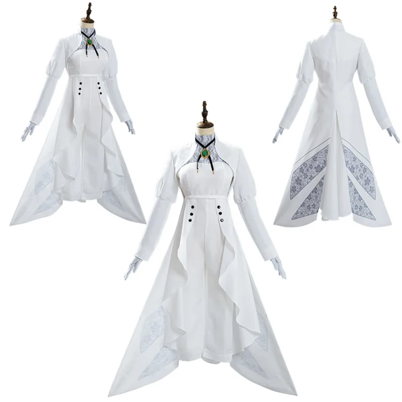 البنفسجي أنيمي تأثيري زي للنساء ، ملابس الخيال ، التنكر ، قلادة ، ملابس هالوين ، هالوين ، الكبار