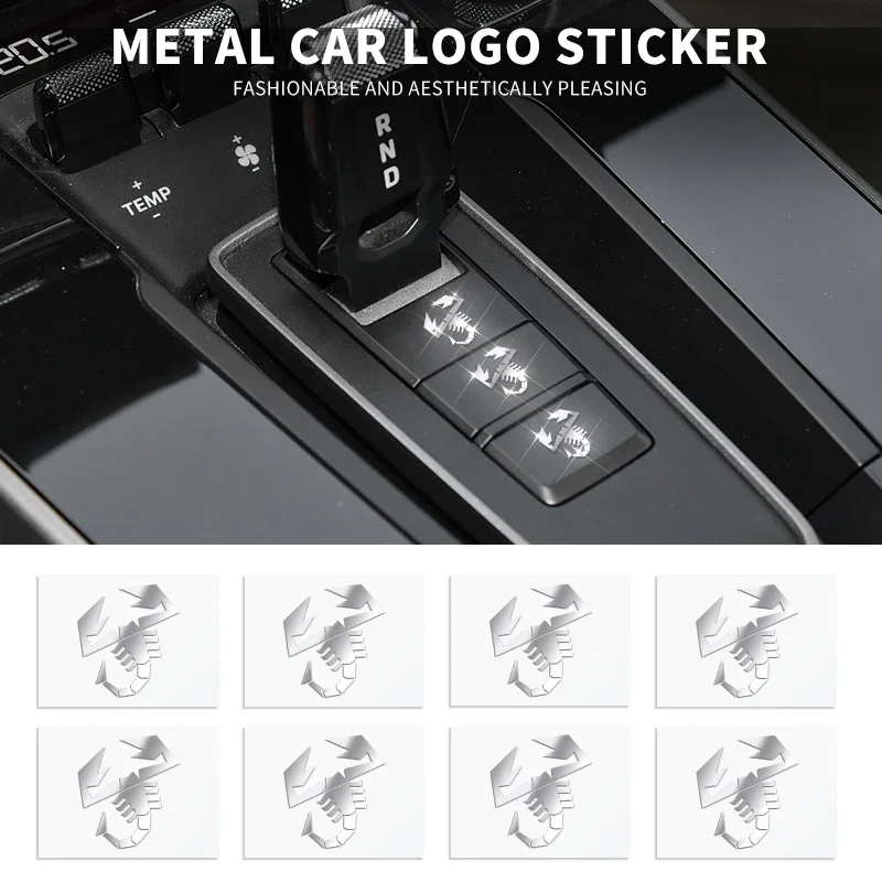 2/5/10Pcs Auto Styling Dashboard Decoration Stickers Car Interior Accessories For Abarth Suzuki Chevrolet MINI Alfa Romeo Honda