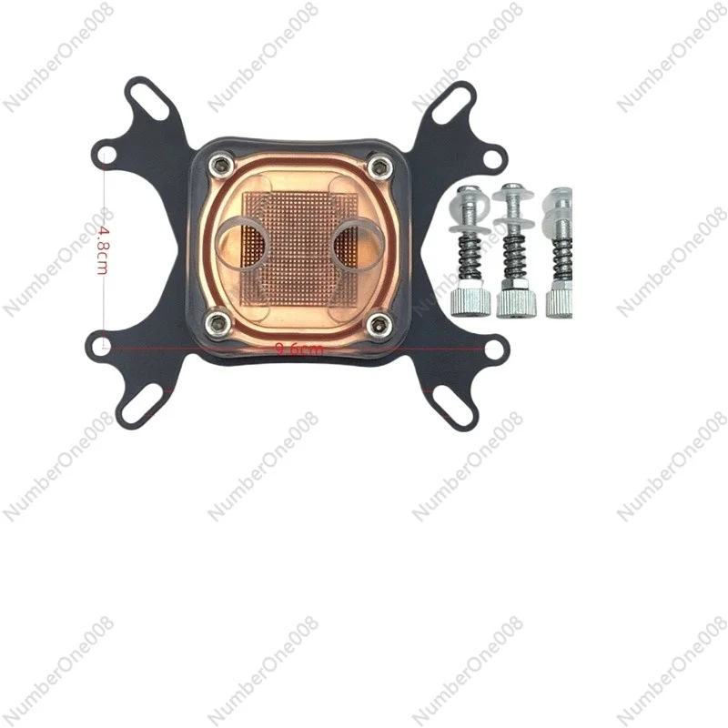 Computer CPU Water Cooling Block Multi-Platform Compatible Supports AM2 AM3 Mainstream Socket Acrylic Copper Plate
