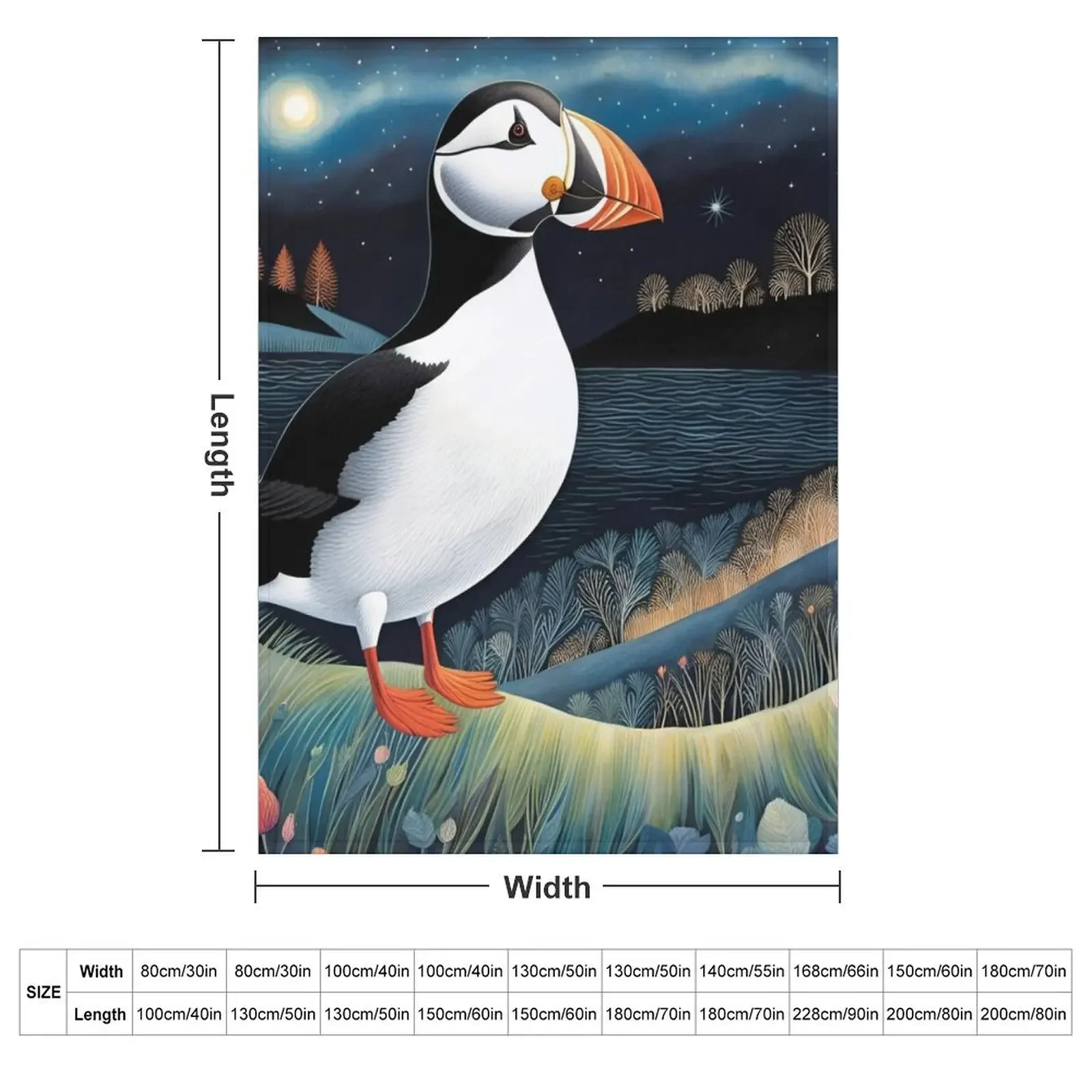 Puffin Throw Blanket blankets and throws For Baby Tourist Comforter Blankets