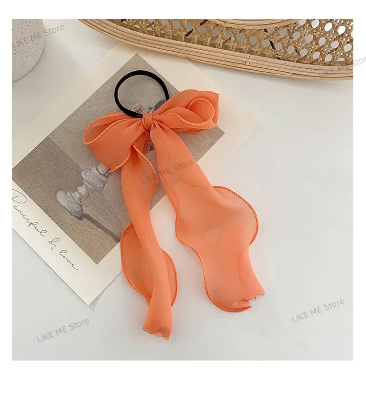 Cuerda para el cabello de encaje, bandas elásticas para el cabello a la moda de verano, pasador de Súper Hada, lazo de Organza, diadema serpentina para niñas, accesorios para el cabello