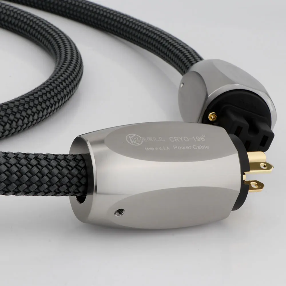 HIFI CRYO196 Stromkabel US/EU/AU Audiophiles Netzkabel für Verstärker CD-Player EU-Stromleitung Grünes Geflecht Hifi-Stromkabel – Detail 17