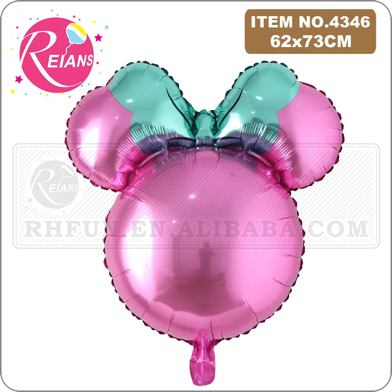 Giant Cartoon Mouse Head Foil Balloon Kids Birthday Party Decoration Baby Shower Supplies Inflatable Cartoon air ball globos