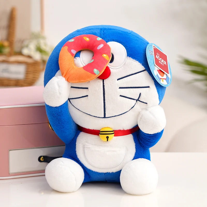 Pluszak Doraemon Seria Deserów Zabawka Nobita Lizak Pączek Pyszny Ciasto Popcorn
