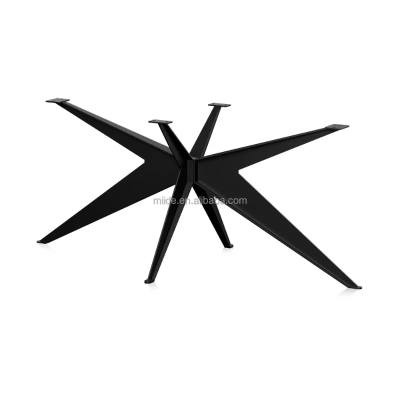 Customization Table Leg Matt Black Modern Iron Spider Table Legs Metal Dining Table Furniture Feet Furniture Base