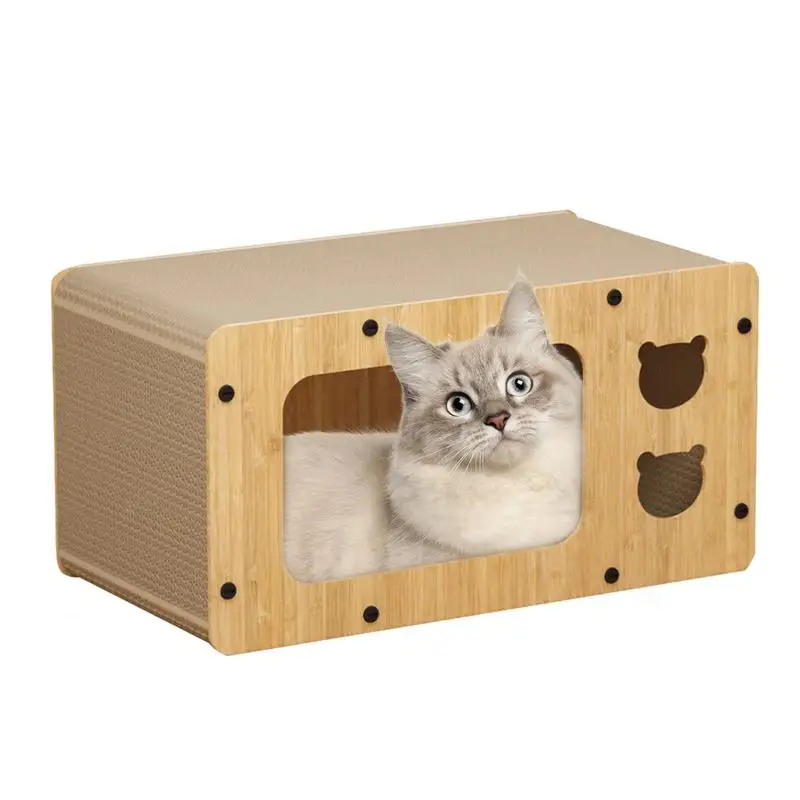 

Cat Scratcher High-Strength Cat Scratcher Box Cardboard House Wear-Resistant Cardboard Cat Scratcher Box Indoor Pet Supplies