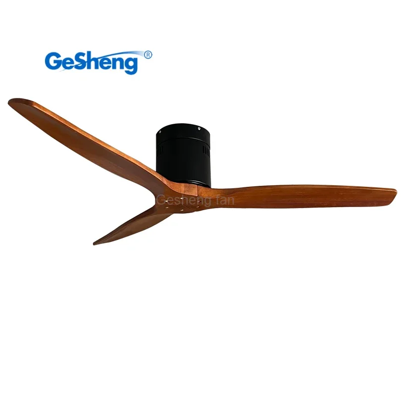 Modern designer cheap price electric 3 wood blades cele fan remote control dc bldc motor flush mount ceiling fan without light