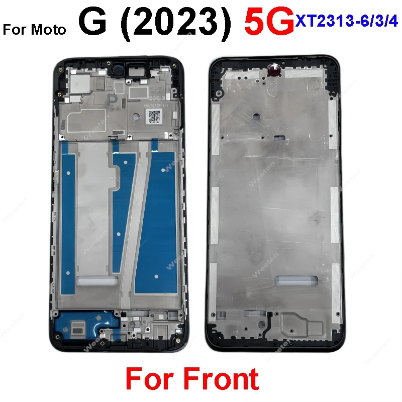 لموتورولا موتو G 5G 2020 2022 2023 2024 XT2113-3 XT2213 XT2313-6 XT2417-4 LCD الإطار الأمامي الحافة لوحة الإطار الأوسط الإسكان #4