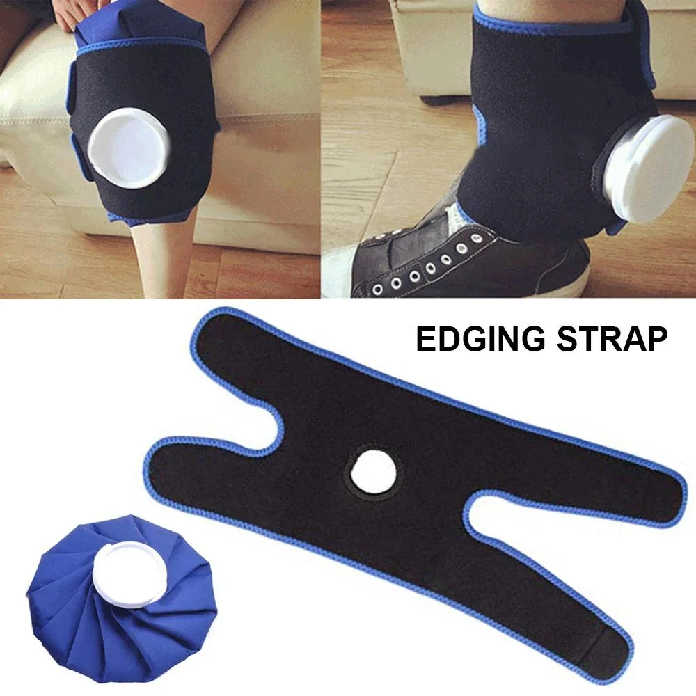 1Pcs Shoulder Knee Ankle Waist Brace, Ice/Hot Compress Cloth Pack Holder, for Sprains, Muscle Pain, Bruises, Injuries, Swelling