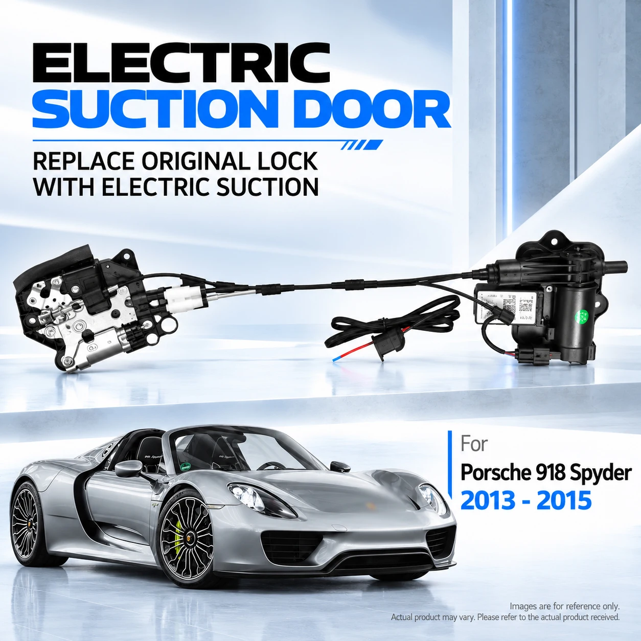 For Porsche 918 Spyder 2013-2015 Car Specific Electric Soft Close Door Lock Replacement Kit Auto Suction Door Upgrade